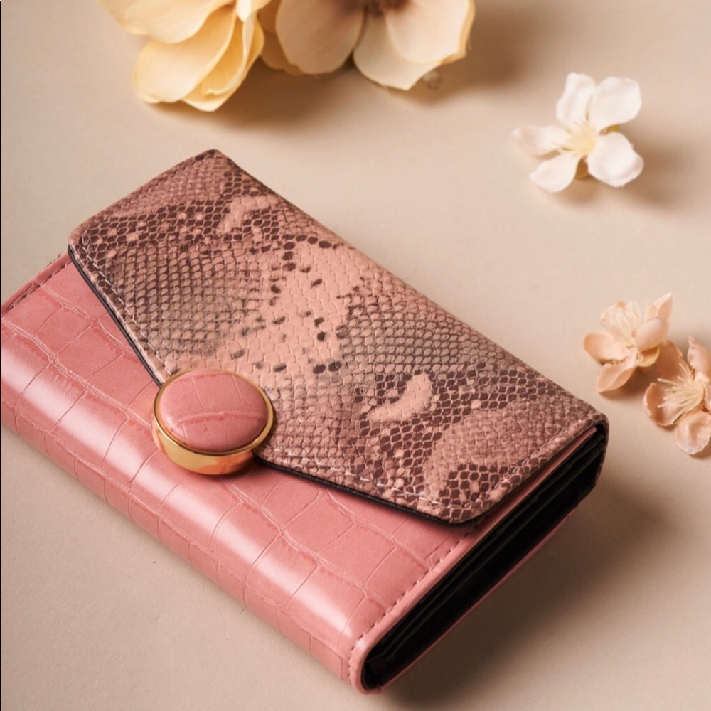 Mauve Three Way Wallet